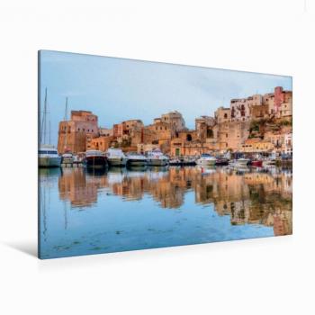 Premium Textil‑Leinwand CALVENDO 120 × 80 cm (Querformat) – Castellammare del Golfo, Druck von Joana Kruse