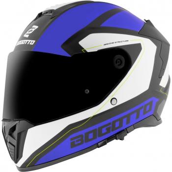 Casco Bogotto FF122 BGT 2XL (Bianco/Turchese/Blu)