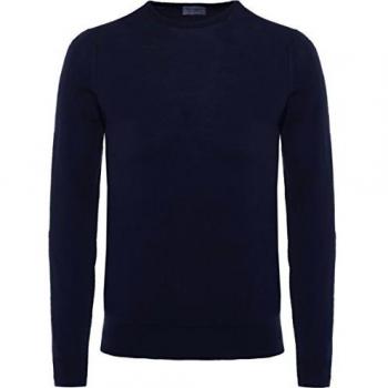 John Smedley Men's Lundy Knit, Blue (Midnight), X-Large