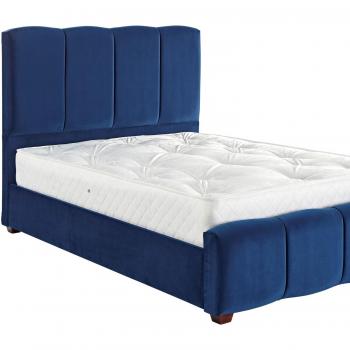 DS LIVING Chloe Panel Luxury Crushed Velvet Bed Frame