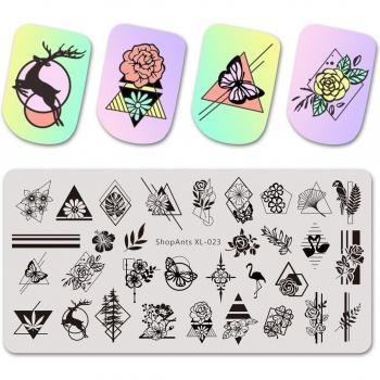 6cm x 6cm Cute Cat Nail Art Stencil Tool