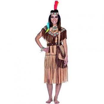 Kurzes Cherokee‑Kostüm: hellbraune Indianerin Damenwear