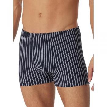 Schiesser Calzoncillo Boxer 95/5 con tonos azul oscuro y blanco