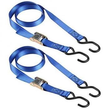 Master Lock Heavy-Duty Blue Straps with Buckle and S Hook, 2m x 25mm