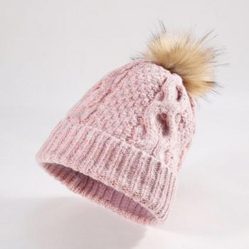 Autumn Winter Wool Knit Cap for Women