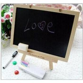 Mini-Schiefer-Whiteboard aus MDF, weiß, 20 × 30 cm (OWS006)