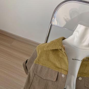 Long-sleeved Corduroy Coat for Boys, Autumn and Winter Kids Clothing