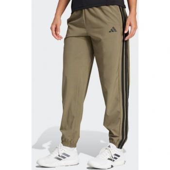 Adidas Women's Joggers with 3 Stripes in Olive Strata