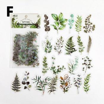 40 Stuks Bloem Serie Stickers voor Handaccount