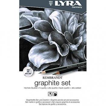 Set de grafito Lyra Rembrandt 11 lápices en estuche metálico