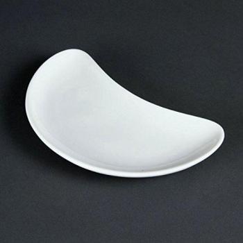 200mm Olympia Whiteware Crescent Salad Plates