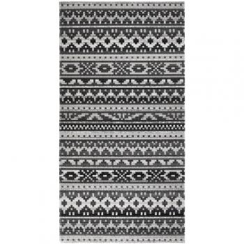 Tappeto Esterno Tessitura Piatta 80x150 cm Grigio Scuro