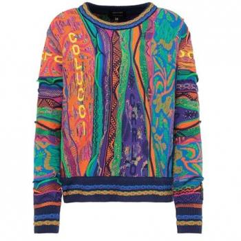 Carlo Colucci Damen Jacquard Pullover Clara