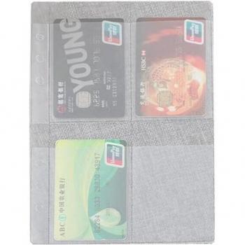 10Pcs A5/A6/A7 Transparent Card Storage Sleeves with 6 Holes for Planner