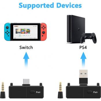 Low Latency USB-C Bluetooth Transmitter for PS4