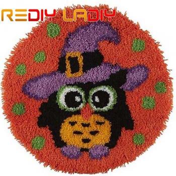 Kit de Alfombra Ganchillo con Diseño de Mariquita
