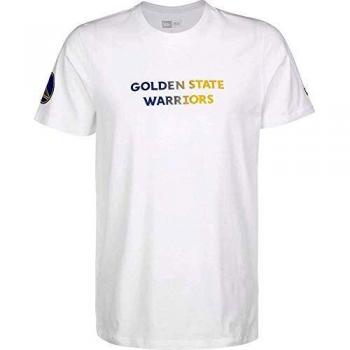 New Era Herren Basketball Tee mit Gradient-Wordmark, weiß, XL