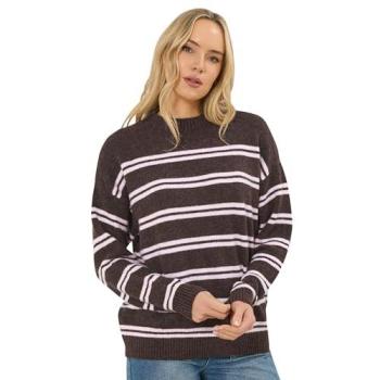 Tall Chocolate Stripe Jumper – Long, Wide Fit (S8‑L10)