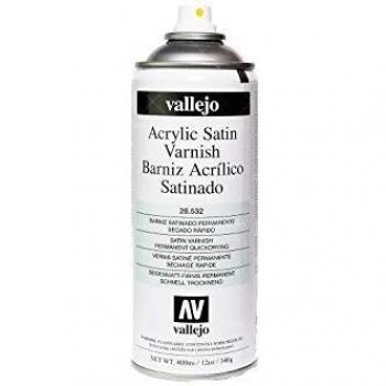 Vallejo 400ml Satin Finish Acrylic Spray Varnish