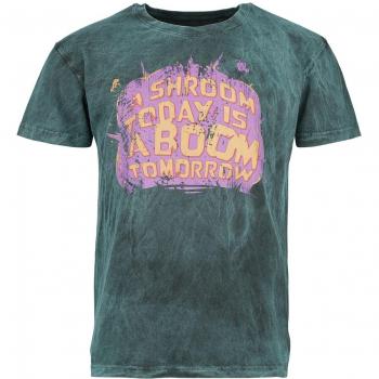 T‑Shirt Gaming LoL Teemo & Shroom Bleu Homme