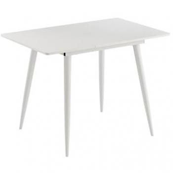 Table Beaver 80x70 cm, blanc et extensible – marque Vicco