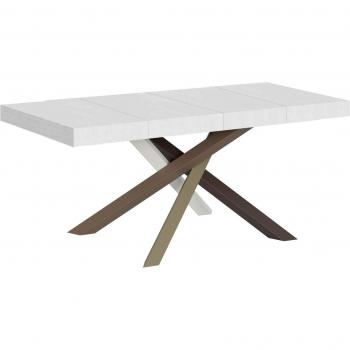Table Itamoby Frêne Blanc 90x130/234 Cm