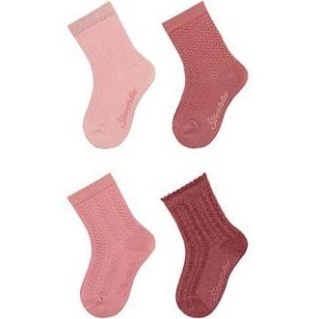 Calzini rosa pallido 4 pezzi Taglia 19