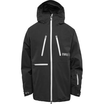 30 CM TM Herren‑Kapuzen‑Fleece Jacke (Schwarz/Weiß) – M