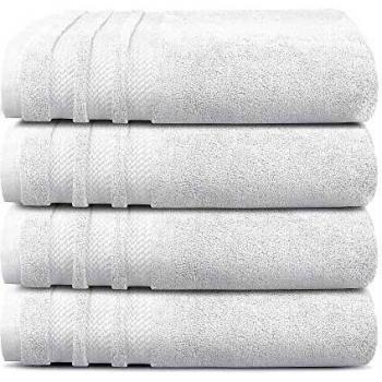 TRIDENT 100% Cotton Extra Large Bath Towels, Luxury Hotel Collection, 4 Piece, Super Soft, Extra Absorbent