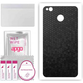 Zwarte Honingraat Skin Sticker voor Xiaomi Redmi 4 (4X)