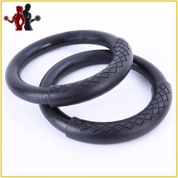 2 pcs Heavy Duty ABS Plastic 28mm Crossfit Rings with Foam Handle