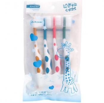 4pcs Kids Cute Deer Toothbrushes