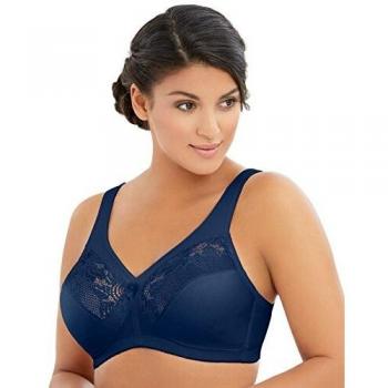 Glamorise Women's Full-Figure Minimizer Bra Navy 42-F