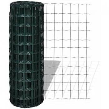 VidaXL Green Steel Euro Fence 10x1.0 m