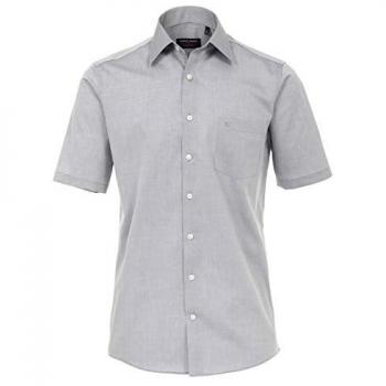 CASAMODA Kurzarmshirt Uni – Grau, Baumwolle