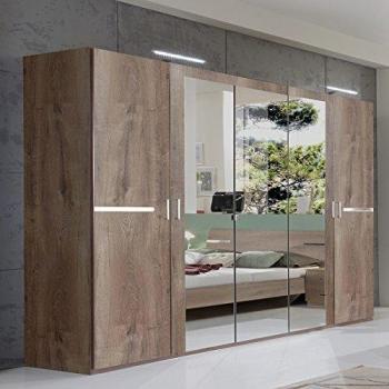 Armoire de rangement avec portes vitrées