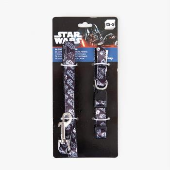 CORREA Y COLLAR STAR WARS PARA PERROS TALLA XS-S