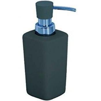 Dispensador de jabón de cerámica MSV 6 x 16 cm gel de sílice gris