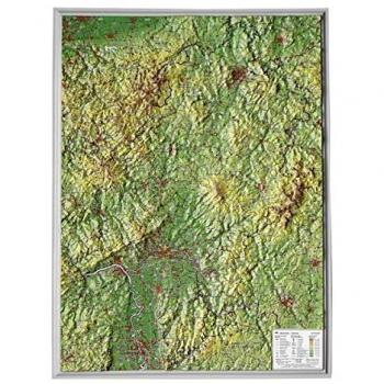 Hessen klein 1:700.000 Reliefkarte