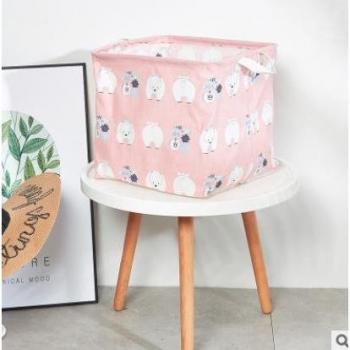 Praktischer Wäschekorb für Spielzeug und schmutzige Wäsche mit Griff 32*32*29,5 cm s66