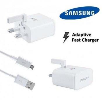 White 2A Samsung Charging Kit – USB Micro Cable Included