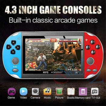 NCR X7 Plus 4.3” Gaming Classic 8GB – Colección de 20,000 Juegos Rojo