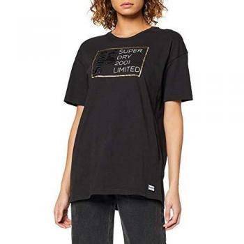 T-shirt Superdry Mila oversize, noir, XXS