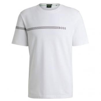 BOSS T-shirt Logo et Rayures XL