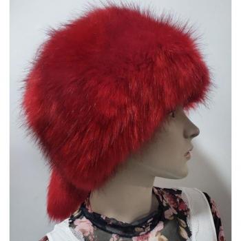 Sombrero de Novia con Velo de Piel Sintética