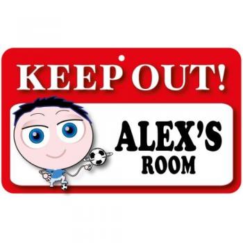 Alex's Room Keep Out Door Sign