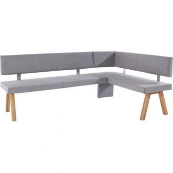 Eckbank Rio, Massivholz, grau
