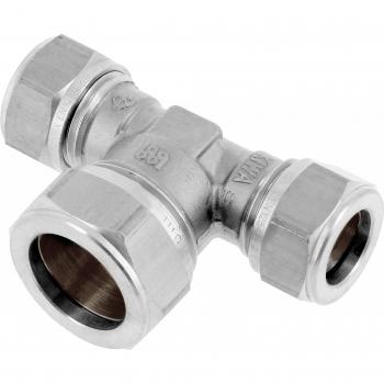T-stuk Knelverbinding Bonfix, 15 mm × 22 mm × 15 mm