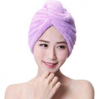 Enveloppement de cheveux en microfibre corail