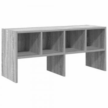 Sonoma Grey Stackable Shoe Shelf 89.5x30x40 cm